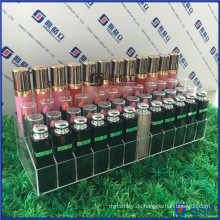 Clear Acrylic Step-Tiered 36 Lippenstift Organizer Rack / Kosmetik Storage Tray Display